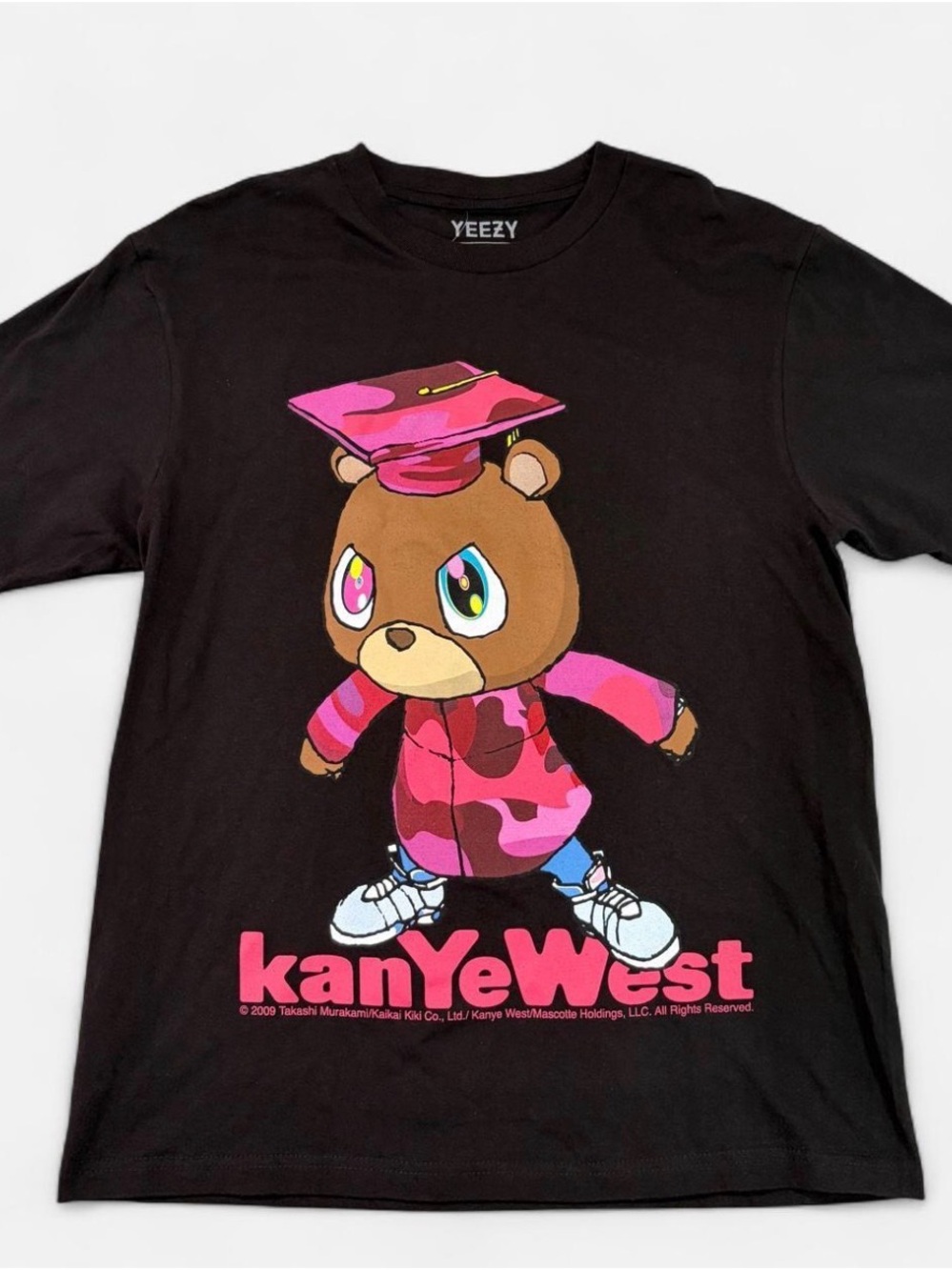 Yeezy Kanye West Graduation Bear Takashi Murakami Black T-Shirt Men’s M NWT